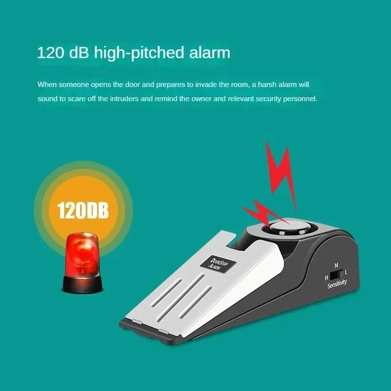 Door Stop Alarm - Alarme de Segurança Portátil para Porta,