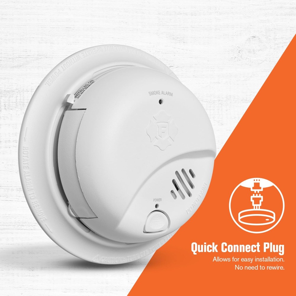 Smoke Detector Interconnected - Detector de Fumaça Interconectável com Fiação