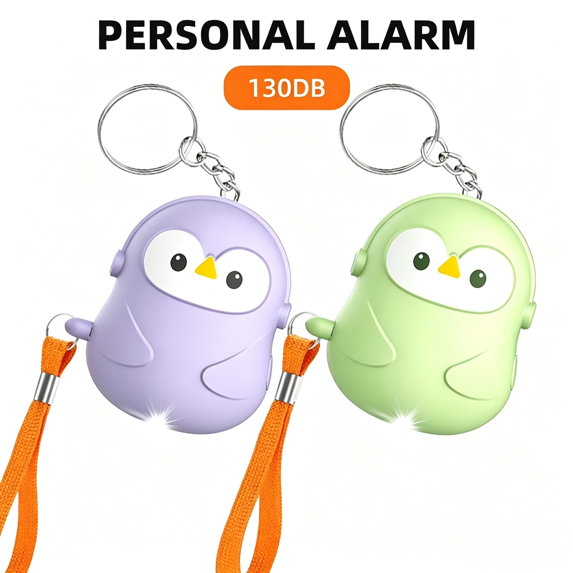 Personal Alarm Keychain - Alarme de Defesa Pessoal 5 Peças