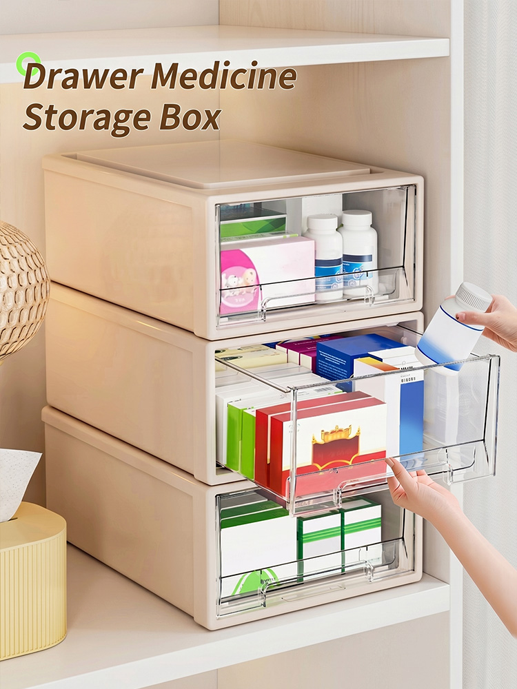 Medicine Cabinet Lock - Caixa Organizadora de Medicamentos de Grande