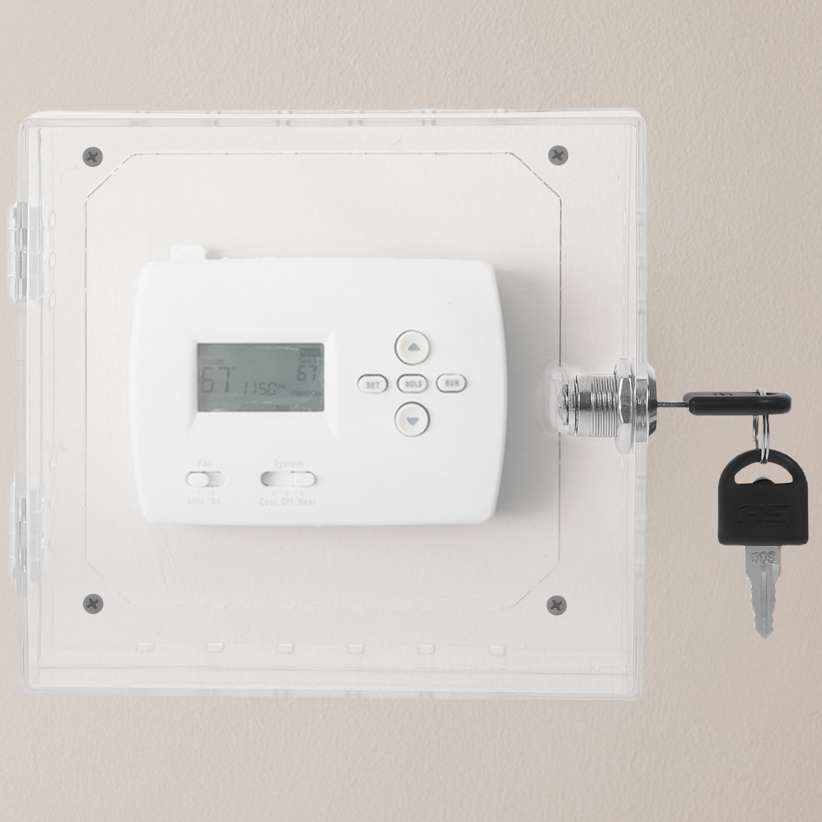 Lockbox Key Secure - Caixa de Segurança Acrílica Transparente para