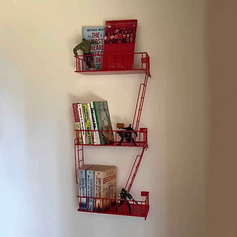 Fire Escape Ladder - Prateleira de Parede Fire Escape, Organizador