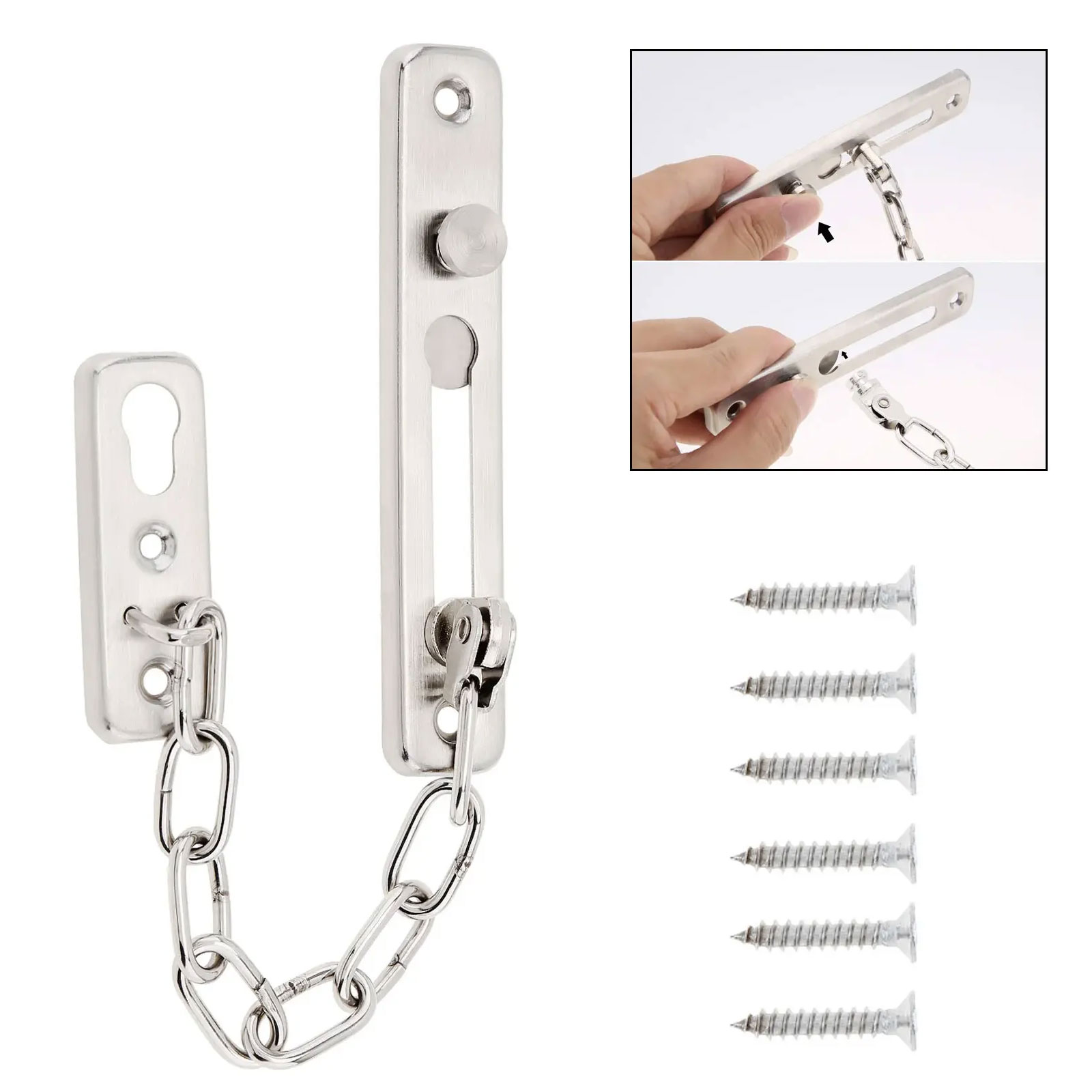Security Chain Door - Trava de Segurança Sólida para Porta