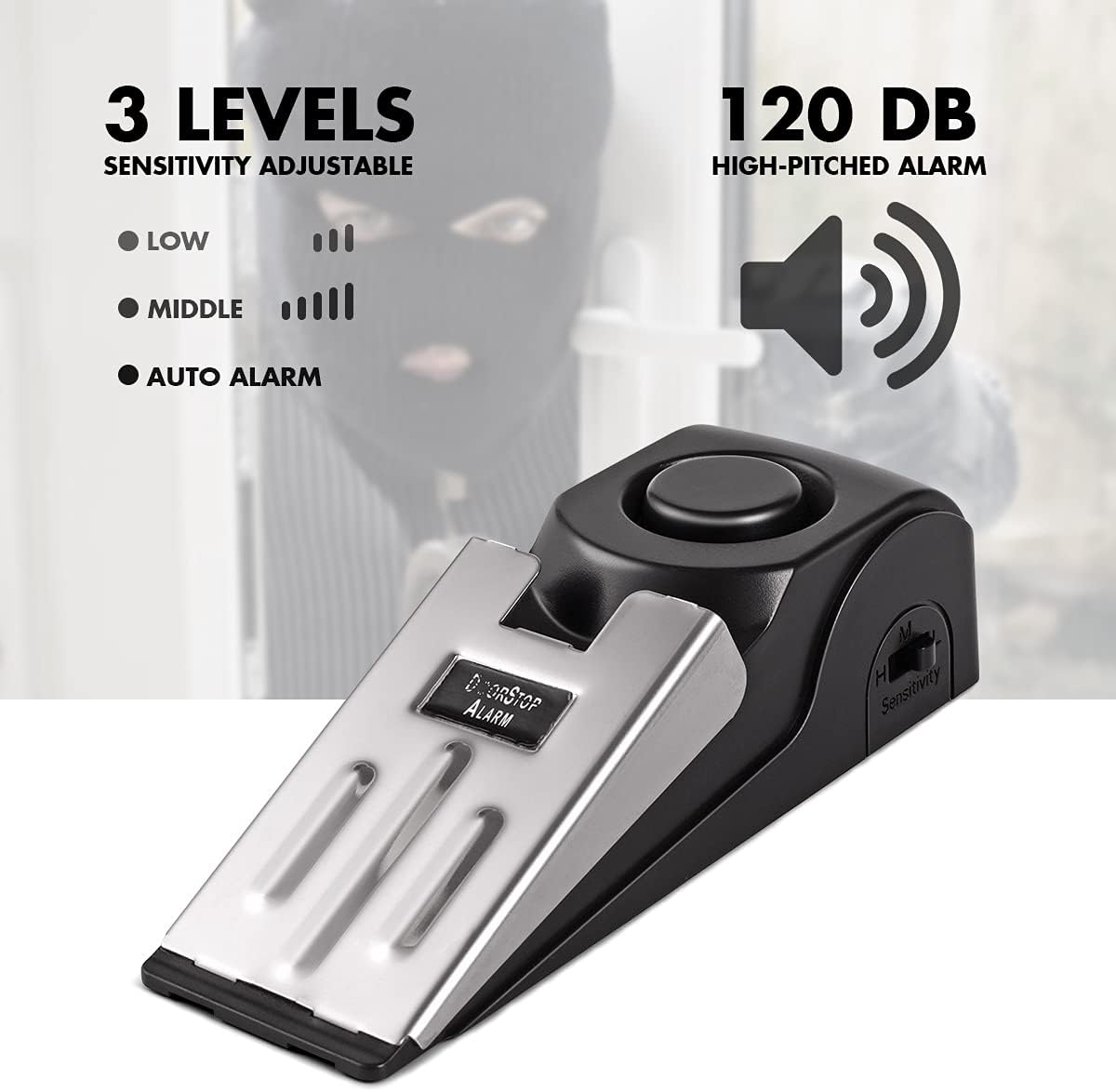 Door Stop Alarm - Alarme de parada de porta, rolha