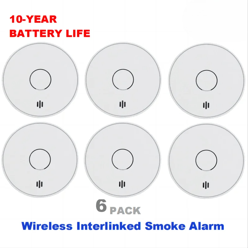Smoke Detector Interconnected - Alarme de fumaça interconectado sem fio,