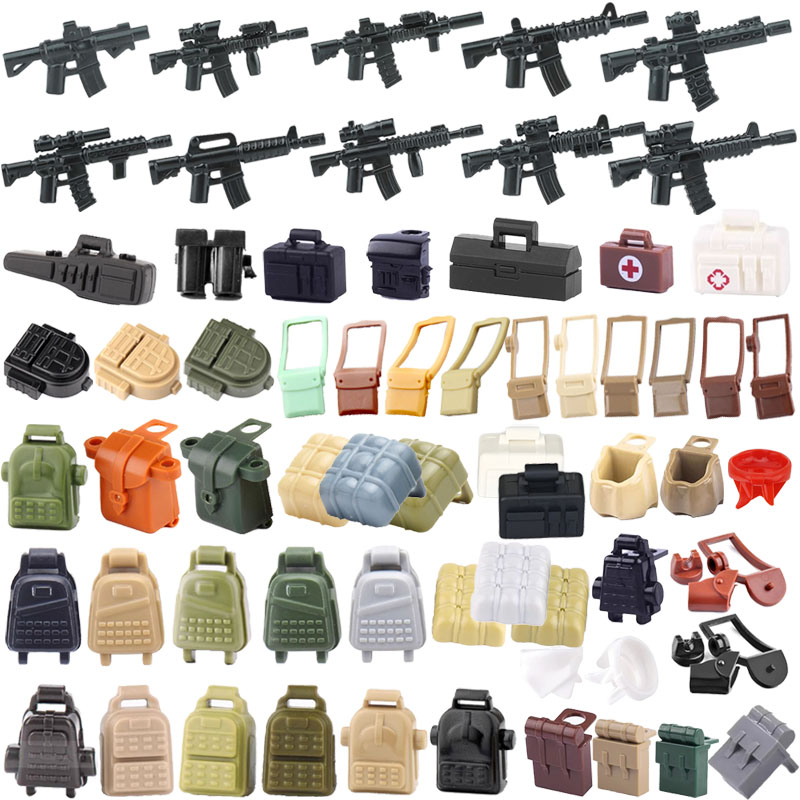 Medicine Cabinet Lock - Figura militar armas acessórios bloco de
