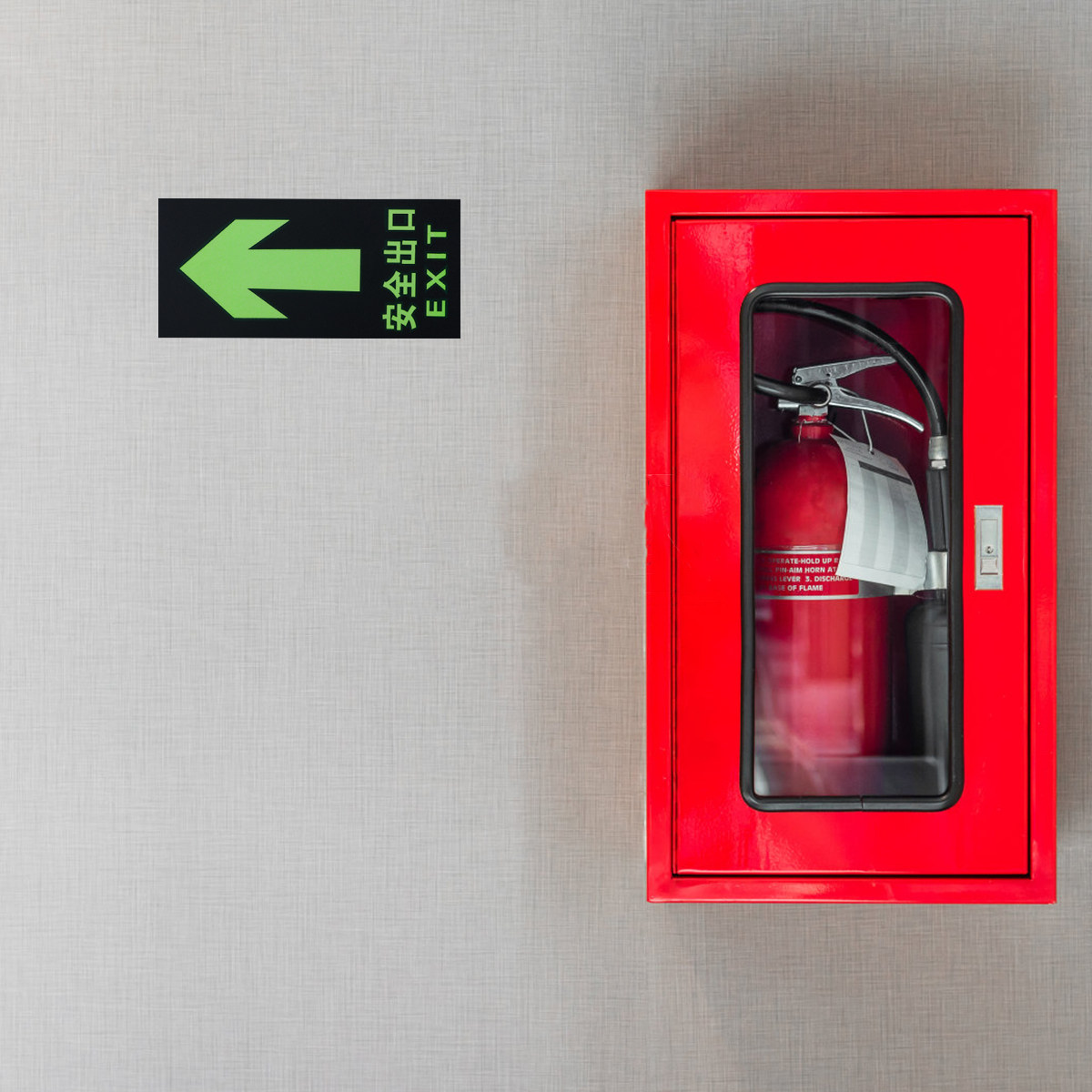 Emergency Exit Sign - 8 Peças de Adesivos Luminosos de