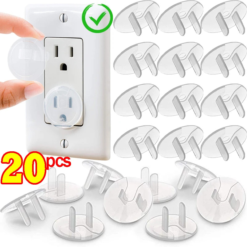 Outlet Cover Baby - 10/20PCS Protetores de Tomada à Prova