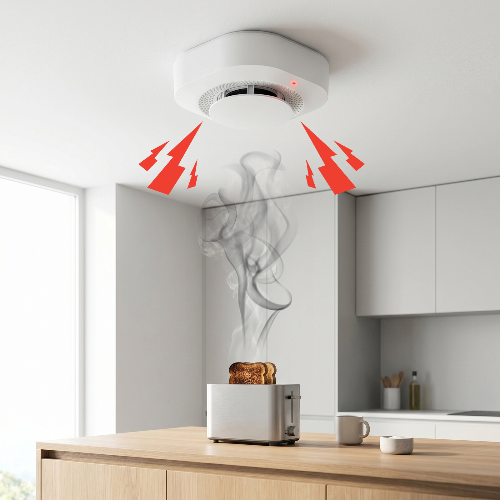 Detetor de fumo Tuya Zigbee 36 - Smoke Detector Interconnected avaliação e preço