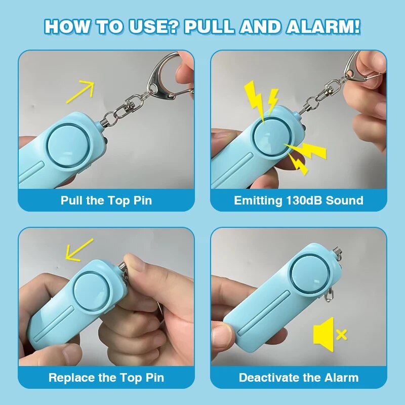 Alarme de segurança pessoal pa - Personal Alarm Keychain avaliação e preço