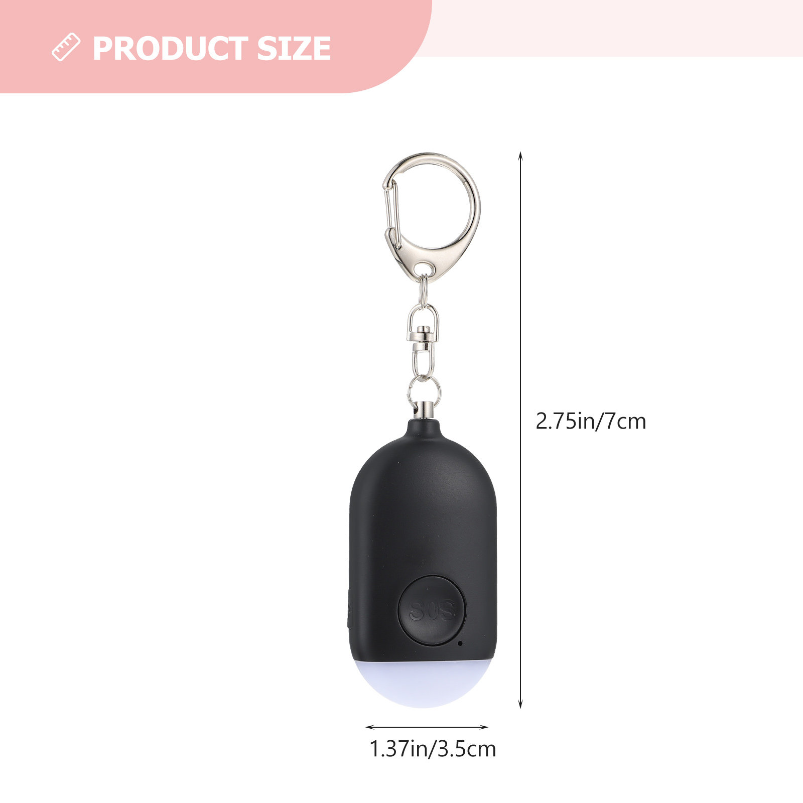 1 Conjunto de Alarme Pessoal P - Personal Alarm Keychain avaliação e preço
