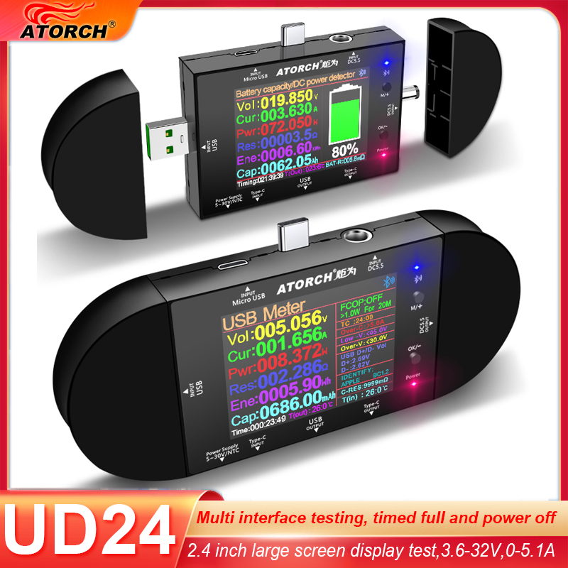 UD24 Testador USB de 2.4 poleg - Co Detector Plug avaliação e preço