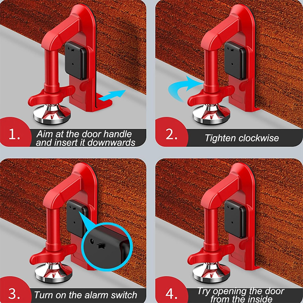 Fechadura de porta com alarme  - Door Stop Alarm avaliação e preço