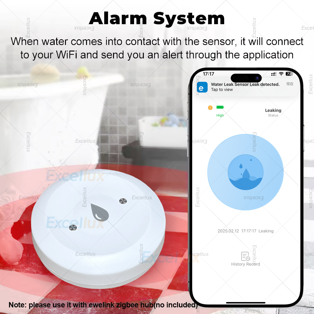 Ewelink zigbee 3.0 sensor de á - Water Alarm Sensor avaliação e preço