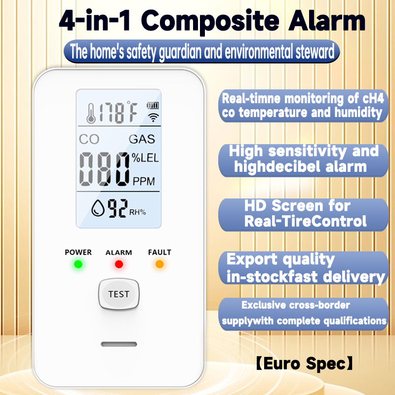 Detector de gás 4 em 1, alarme - Co Detector Plug avaliação e preço