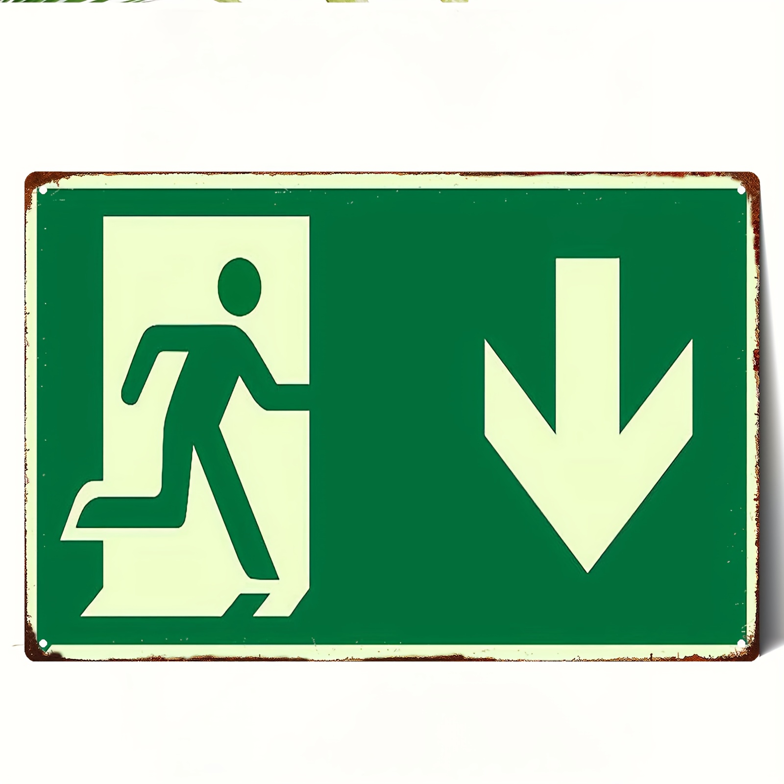 Placa de Metal Vintage 2D |    - Emergency Exit Sign avaliação e preço