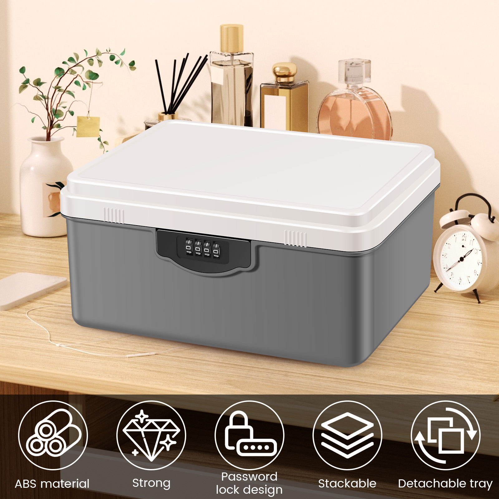 Bloqueio de senha digital cofr - Medicine Cabinet Lock avaliação e preço