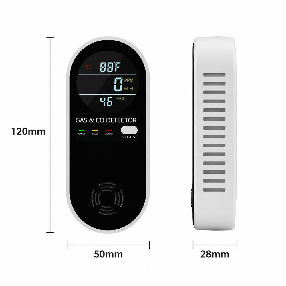 Detector de Gás 4 em 1 com Dis - Co Detector Plug avaliação e preço