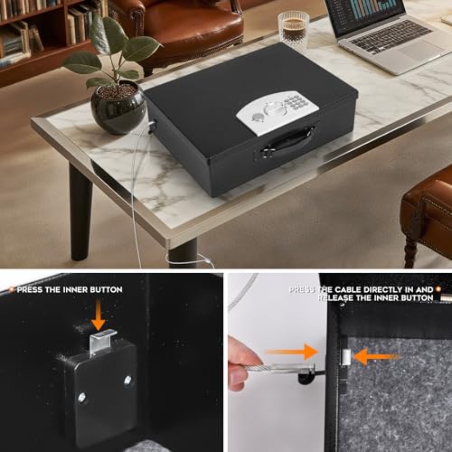 Cofre Metálico Portátil com Fe - Fire Safe Document avaliação e preço