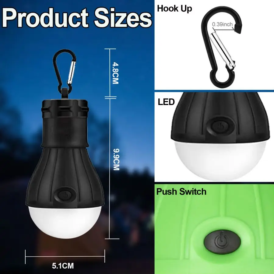 Luzes de acampamento led tenda - Power Outage Light avaliação e preço
