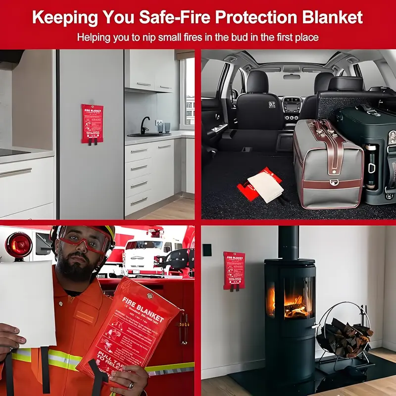 Pacote com 4 Cobertores de Eme - Fire Blanket Kitchen avaliação e preço