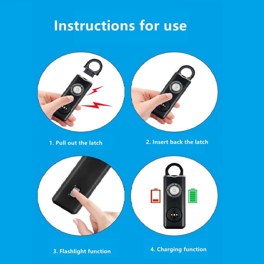Alarme Pessoal de Alta Seguran - Personal Alarm Keychain avaliação e preço