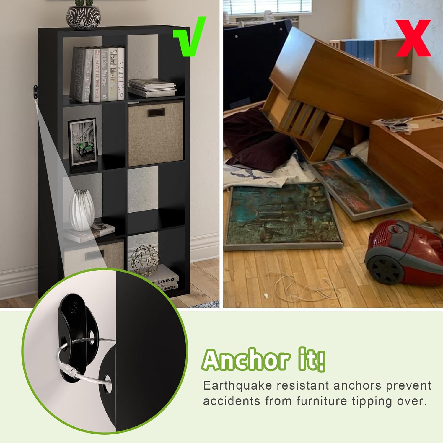 Correias de âncora para o bebê - Earthquake Anchor Strap avaliação e preço
