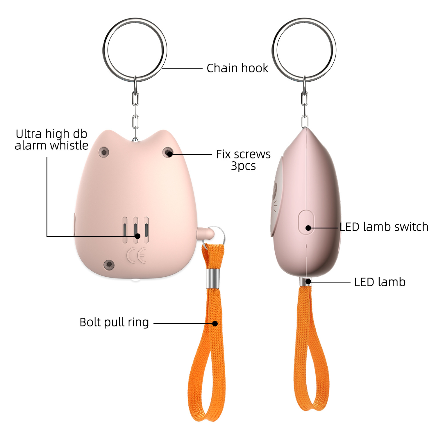 2025 novo alarme pessoal de au - Personal Alarm Keychain avaliação e preço