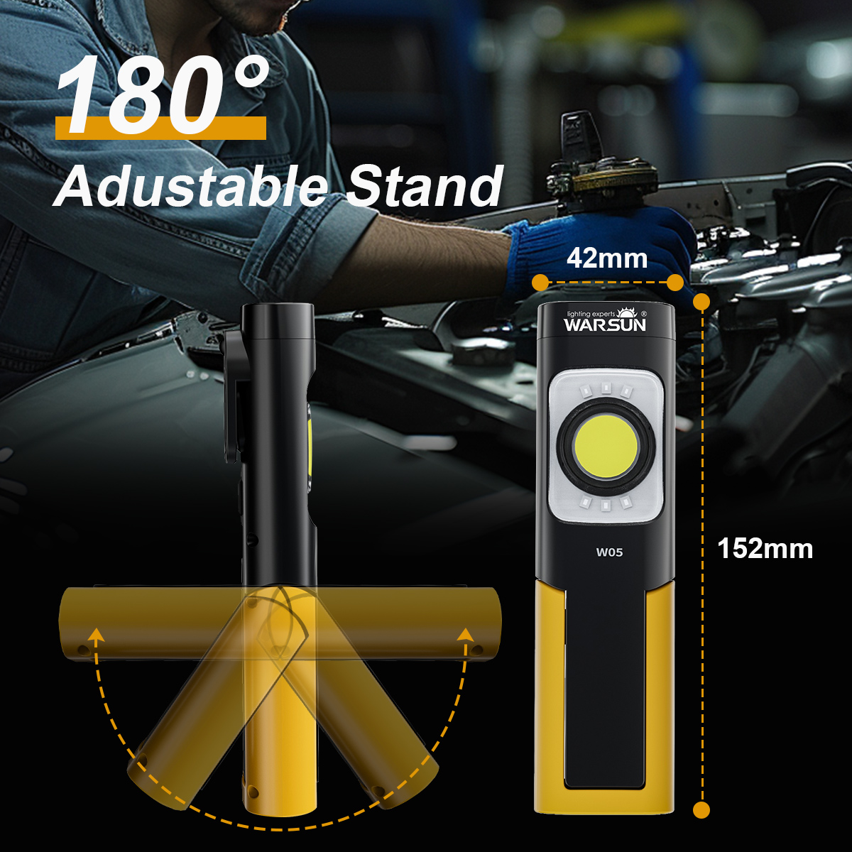 Lanterna de Trabalho LED WARSU - Power Outage Light avaliação e preço