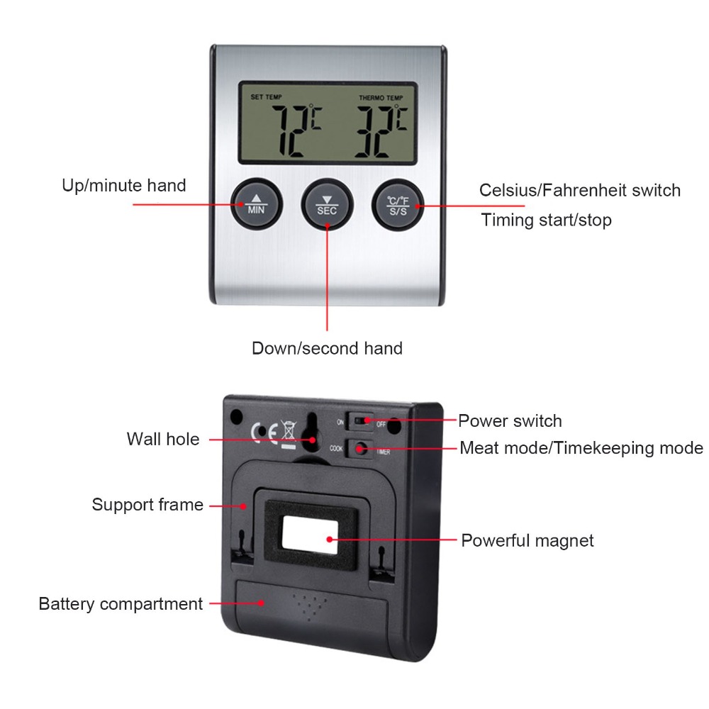 Termômetro Digital de Carne pa - Pool Alarm Float avaliação e preço