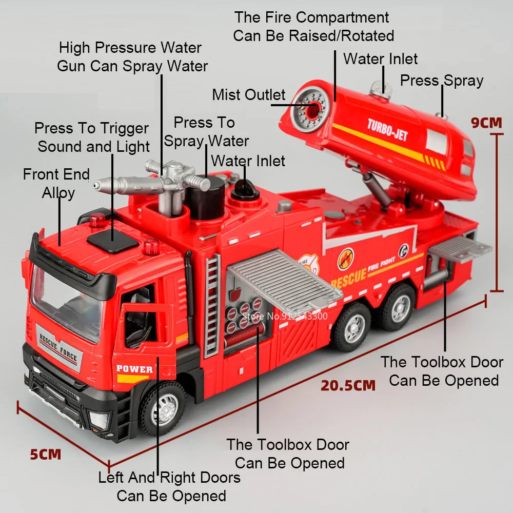 1:32 escala spray de água cami - Fire Escape Ladder avaliação e preço