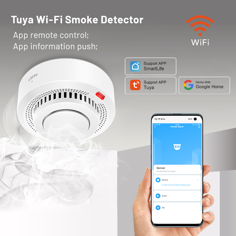 Pacote com 6 Sensores de Fumaç - Smoke Detector Interconnected avaliação e preço
