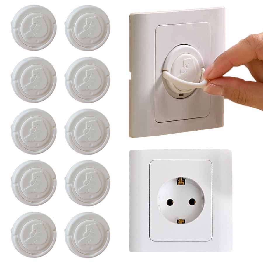 5/10 pçs bebê tomada de segura - Outlet Cover Baby avaliação e preço