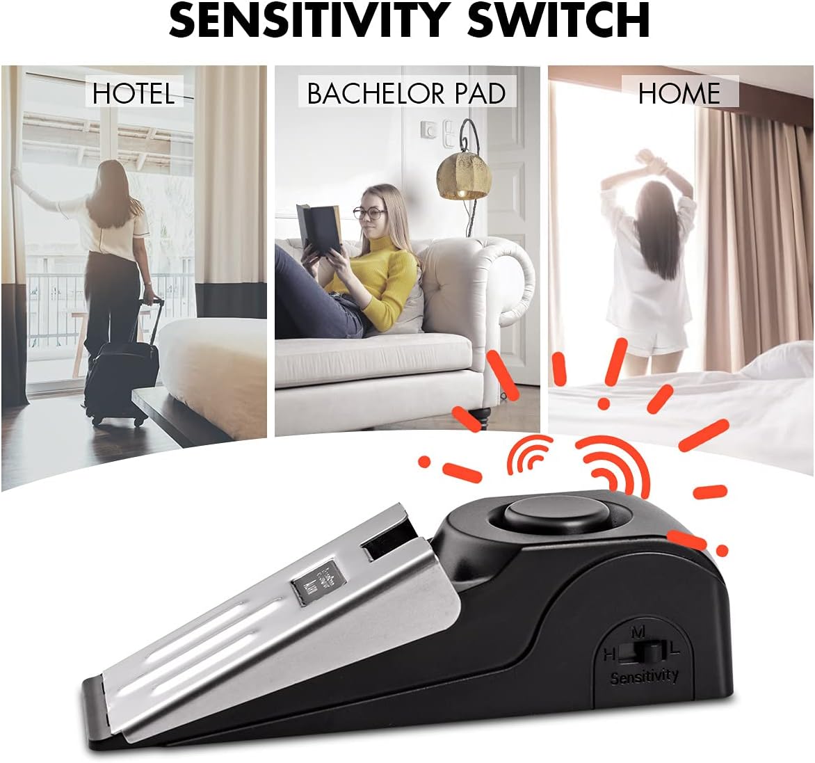 1/2 pçs portátil viagem 120 db - Door Stop Alarm avaliação e preço